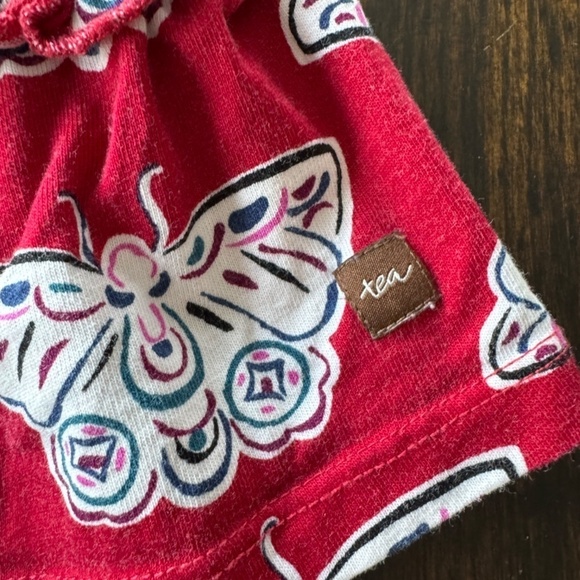 Tea Collection Red Dress Moth Print sz 2 - Picture 5 of 5